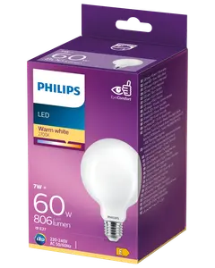 PHILIPS LED globlampa 7W E27 G93