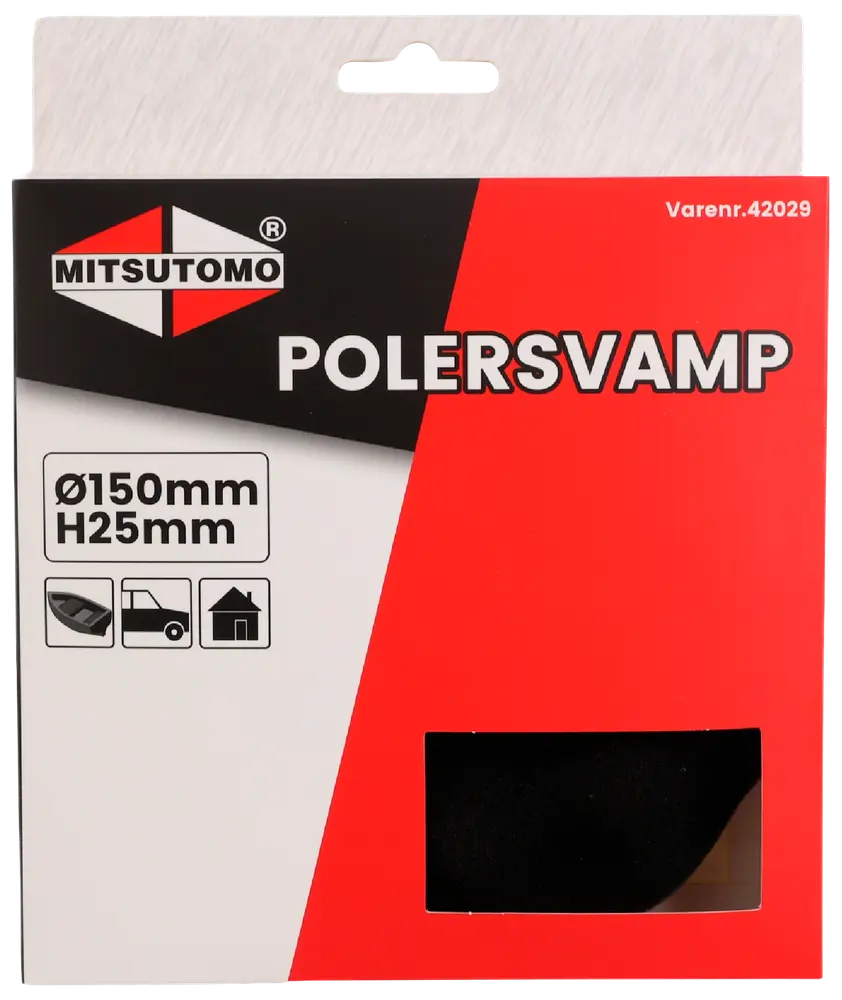 Polersvamp Ø150 mm H. 25 mm