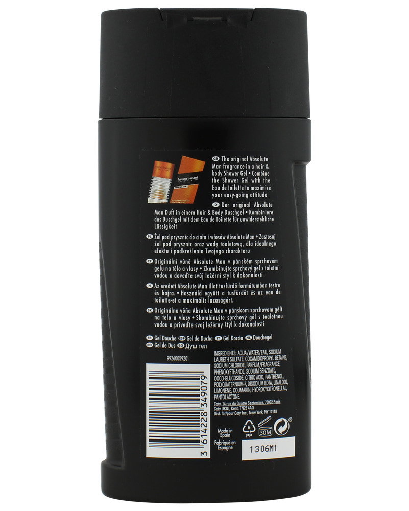 Bruno Banani Showergel 250 ml - absolute man