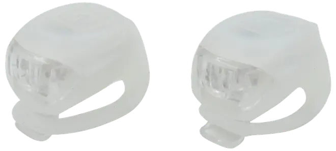 Cykellyktset i silikon vit