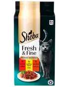 SHEBA Vådfoder 6 x 50 g - Okse, lam og kylling