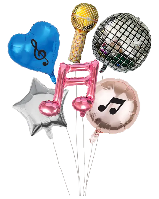 Disco folieballonsæt 6-pak