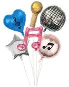 Disco folieballonsæt 6-pak