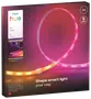 Philips Hue 2-meter smart LED-lysbånd, fleksibelt design, viser hvide og farvede gradienter, tilpasset belysning, kompatibel med smart home-systemer, kun til indendørs brug.