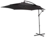 Hängande parasoll Ø3 m - svart