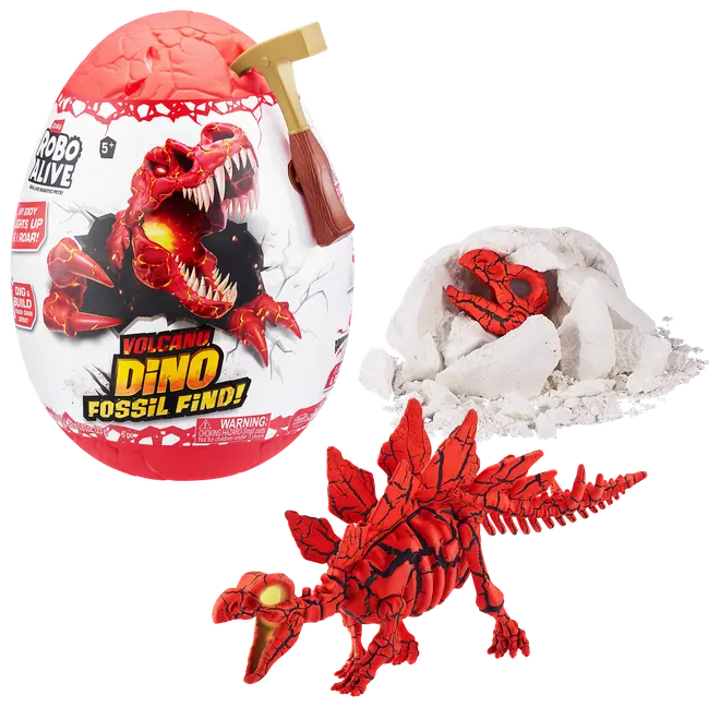 Robo Alive Volcano Dino Fossil Find - assorterede modeller