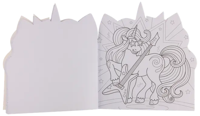 Malebog dino/enhjørning - assorteret