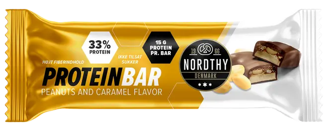 Proteinbar peanut og karamel 45 g