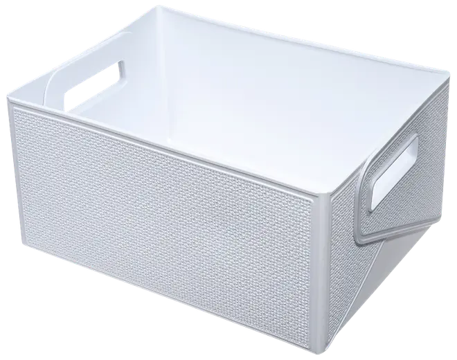 Förvaringskorg vikbar vit