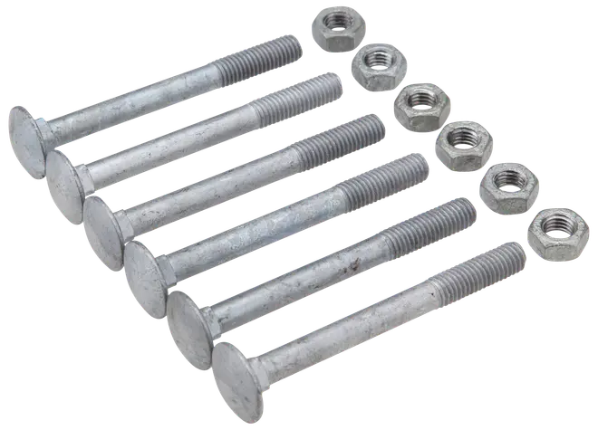 Vagnsbult med mutter M8x80