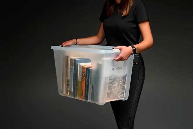 Förvaringslåda m. hjul 58 l