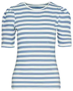 T-shirt Randig - Blå/vit