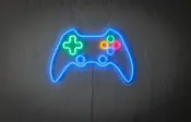 Neonskylt Gamepad H. 40 x B 60 cm