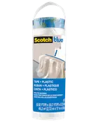 ScotchBlue™ Skyddsplast med maskeringstejp – 2,72 x 17 meter