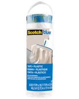 ScotchBlue™ Afdækningsplast Refill med tape – 2,72 x 17 meter