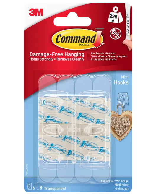 Command™ Minikrok Transparent