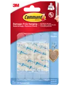 Command™ Minikroge Transparente