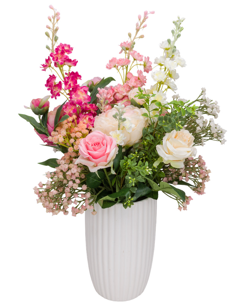 Dekorativ blomst H. 63 cm - assorterede farver