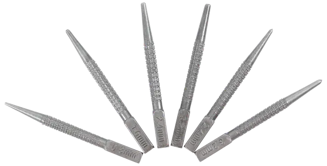 Dyknagel- & kørnersæt 6 dele