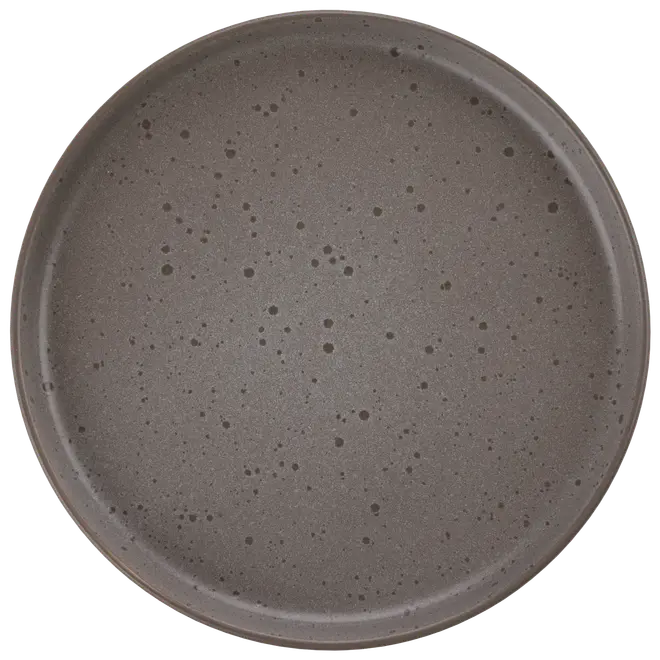 SJÖBO Tallerken stentøj Ø20 cm - brun