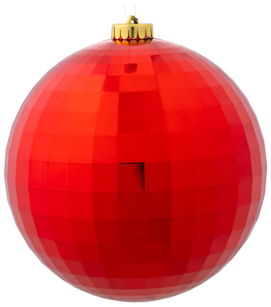 Juldiscokula Ø15 cm - Röd
