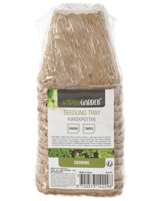 Fiberkrukor 6 x 6 cm - 16 st