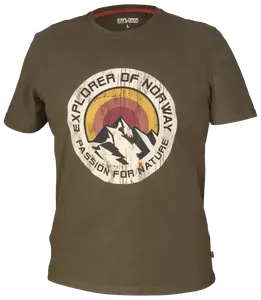T-shirt med logotyp - Grön