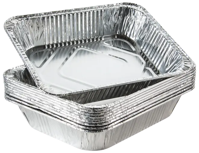 Alubakke med høj kant 26 x 32 cm 10-pak