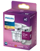 PHILIPS Reflektorlampa 4,6W GU10 2-Pack