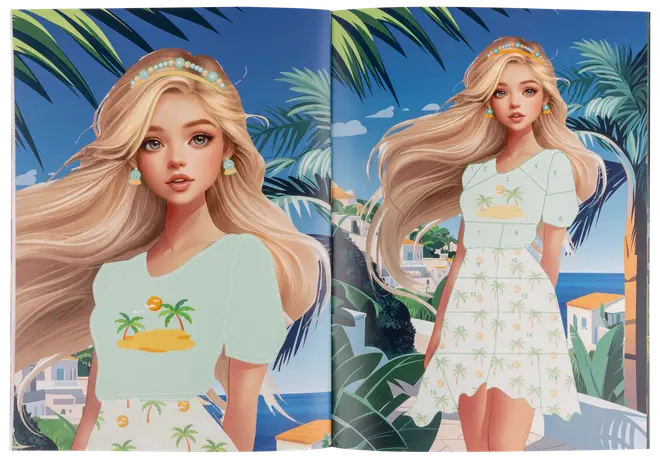 Aktivitetsbok - klistermärken med siffror