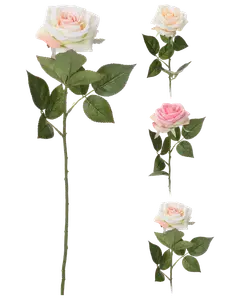 Kunstig rose - 60 cm assorterede farver