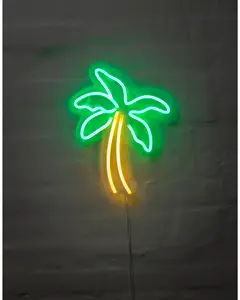 Neonskylt Palm H. 31 x B. 25 cm