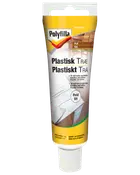 Polyfilla Plastisk Træ, hvid, i en tube. Til små huller og revner i træ. Til indendørs og udendørs brug. Maksimal dybde 2 cm.