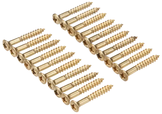 Träskruv mässing 4x30 20 st