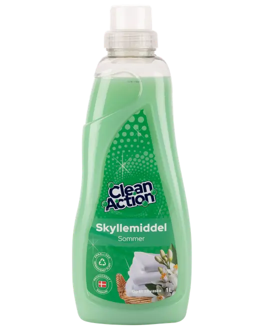 Clean Action - Skyllemiddel 1000 ml - Sommer