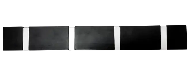 Knagerække 4 knager - Sort