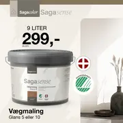 SagaSense svanemærket maling 9 liter 299,-