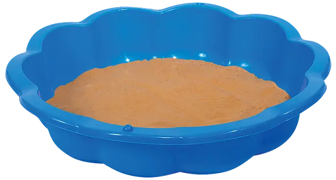 Sandlåda/badbassäng blå