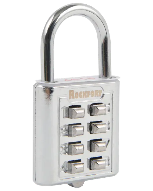Rockfort Hængelås med kode 35 mm 8 cifre