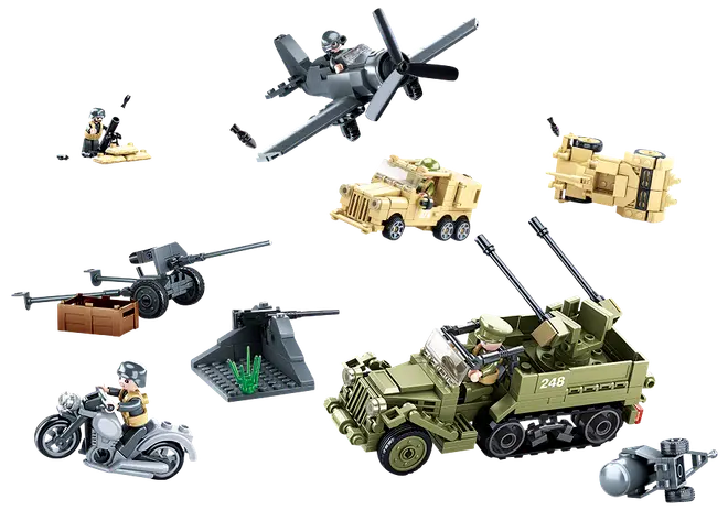 Sluban Army Køretøjer M38-B012 - 552 dele