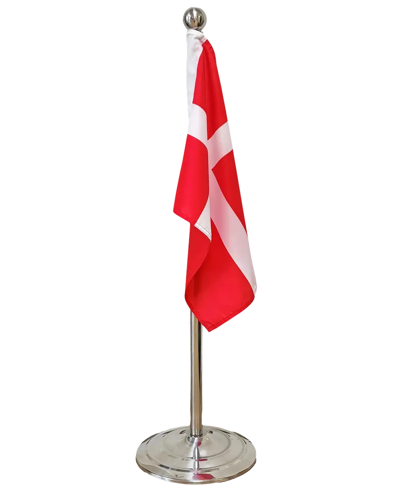 Flagstang justérbar 108-192 cm - Forkromet stål