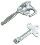 Hægtelukker med krog højre