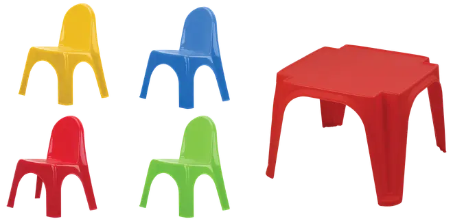 Børnebord med 4 stole
