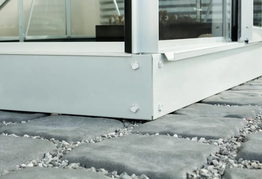 Växthus Venus 7500 alu/glas med sockel