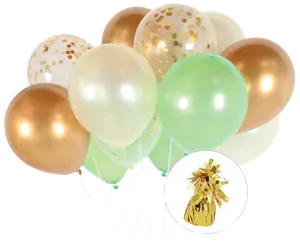 Ballongbukett med 12 ballonger - mix