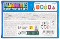 Magnetiskt byggset med 12 delar: 2 fyrkanter, 2 diamanter, 2 trianglar, 4 små trianglar, 2 långa trianglar. Färger kan variera. För kreativt byggande.