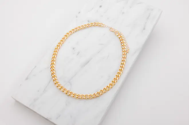 Halskæde chunky - guld