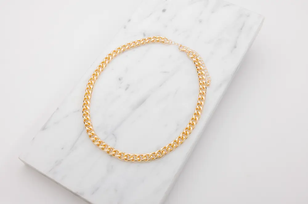 Halsband chunky - guld