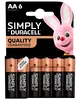 DURACELL Simply Batteri AA 6-pack