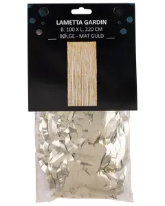 Glitterdraperi med vågor - guld